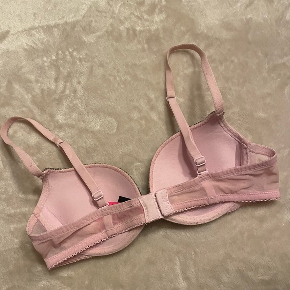 Brand new condition pink push up bra with rhinestone band lace la senza - Picture 3 of 4